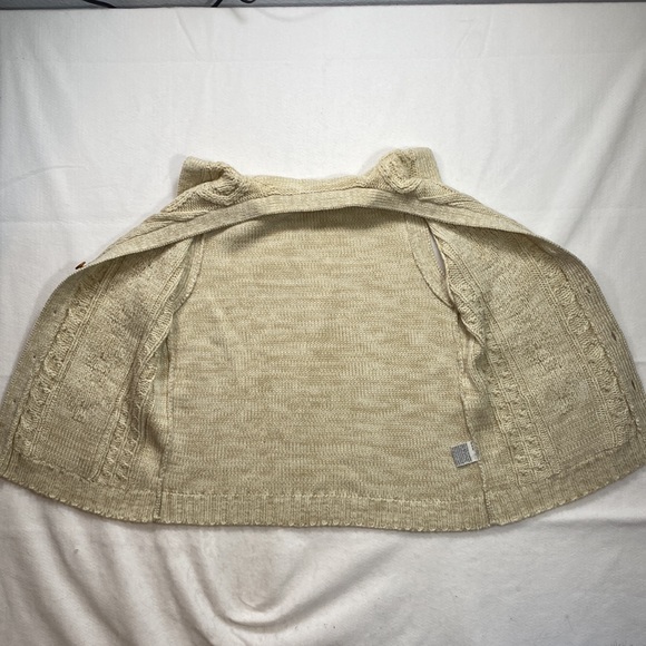 Thane Sweater Vest Button Up Tan Cream Womens Size L - Picture 12 of 13